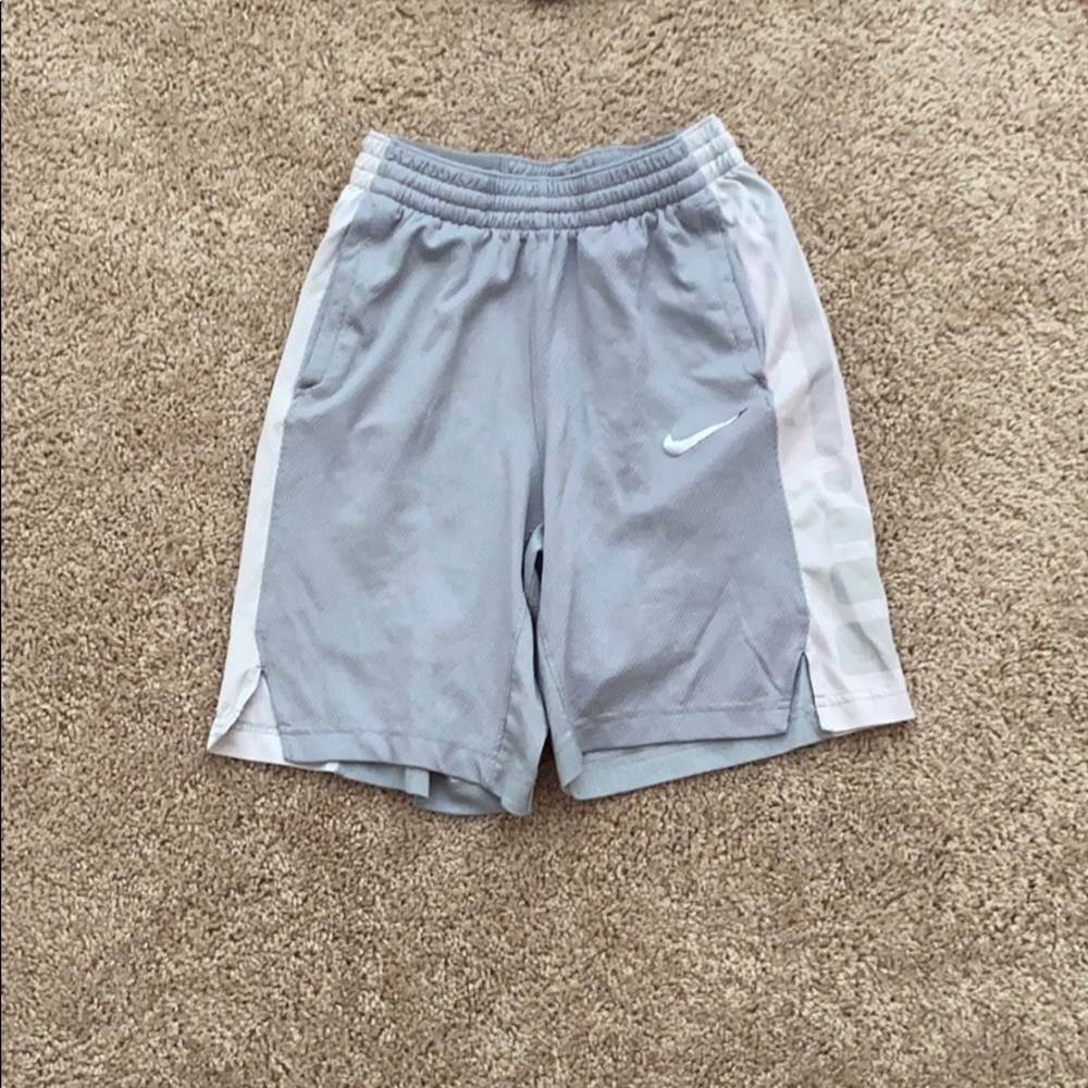 Grey nike elite shorts